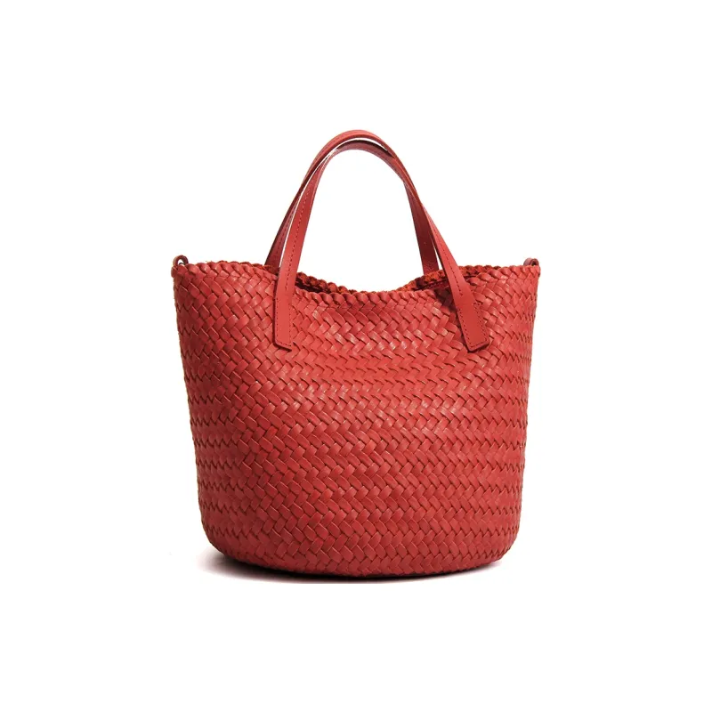 YOCAMU Cow Leather Handbag Women's Multicolor-6