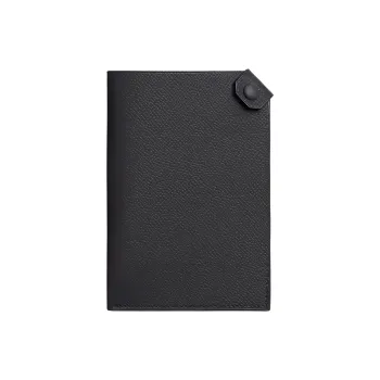 HERMES Tarmac Epsom Calfskin Passport Holder Women's 85 Ardoise Slate Gray