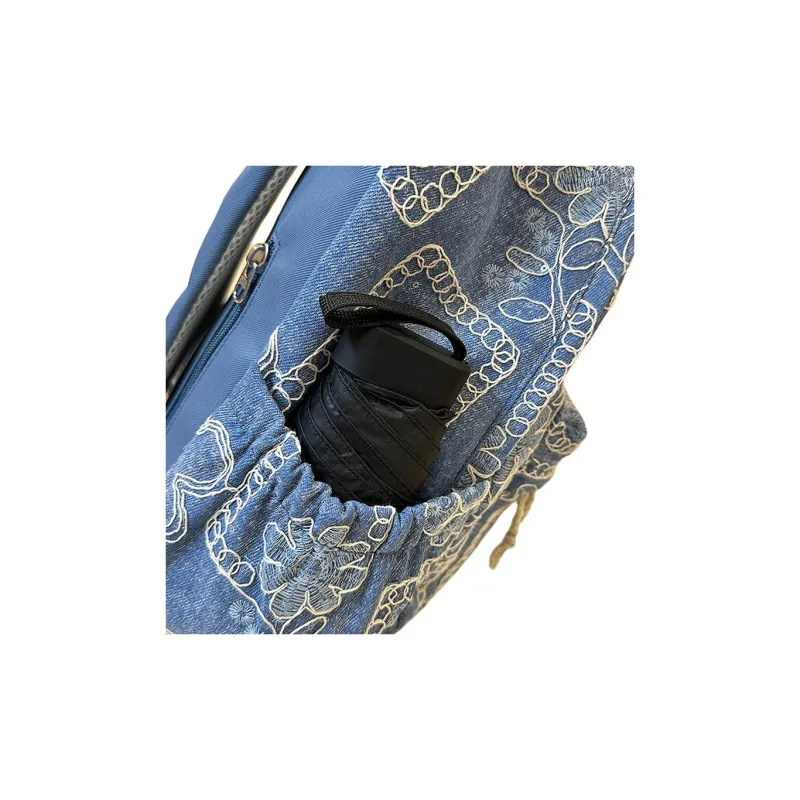 Ceion Keust Denim Backpack Regular Unisex Multicolor-3