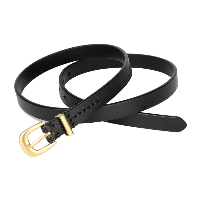 CATELLES Top Grain Cow Leather Belts Women's 1.5cm-1