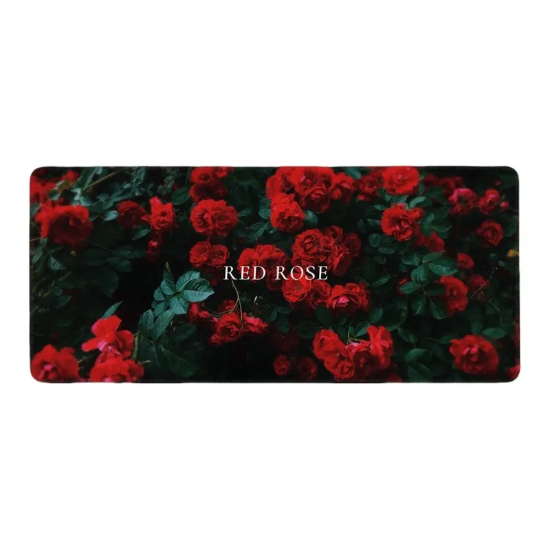 DANYIN Premium Rose Extra Large Esports Computer Table Mats Minimalist Style Mouse Pads-8