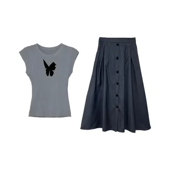 COVER TIME Two Piece Skirt Sets Women's