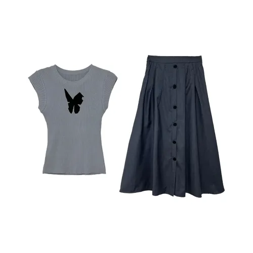 COVER TIME Two Piece Skirt Sets Women's