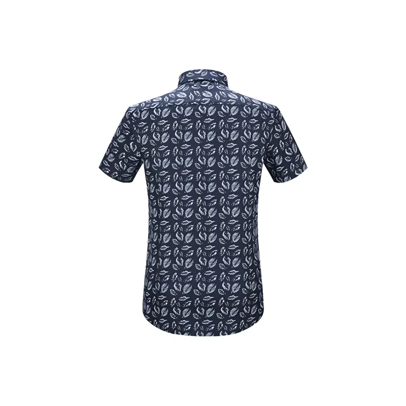 ARTSDON Shirts Men Navy Blue Pattern-1