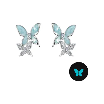 KEYS VIA S925 Silver Stud Earrings Women's