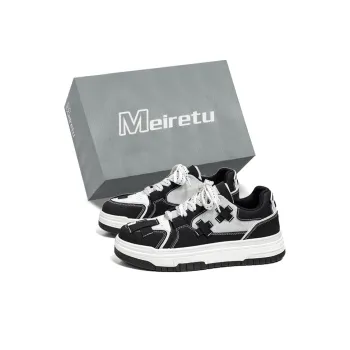 Meiretu Anti Slip Wear Resistant Low Top Skateboard Shoes Men's