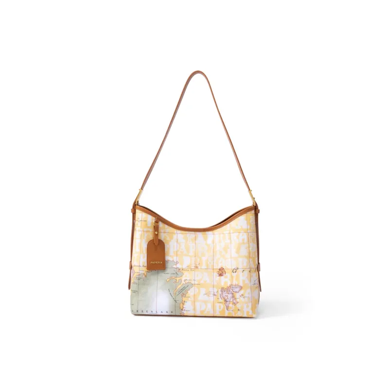 PAPRIKA Cow Leather Shoulder Bag Regular Women's Multicolor-12