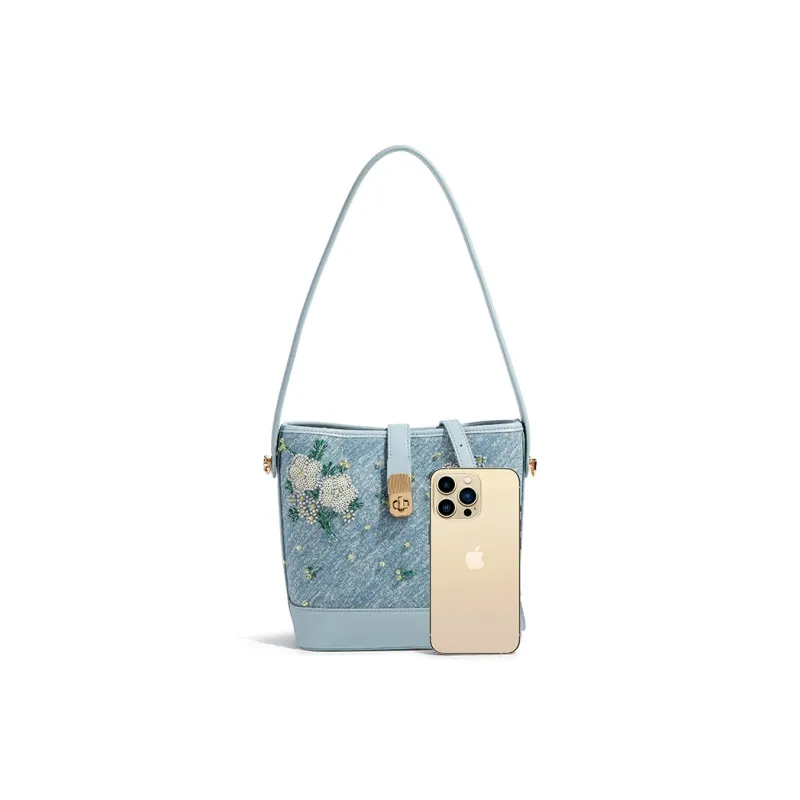 TAMATHA Polyurethane Synthetic Leather Crossbody Bag, Shoulder Bag Regular Women's Blue-2