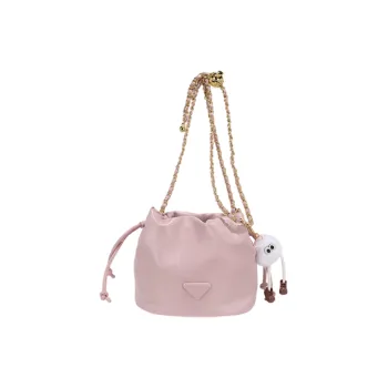 SHORT HAIR GIRL PU Shoulder Bag Women's Pink/Black/White/Yellow