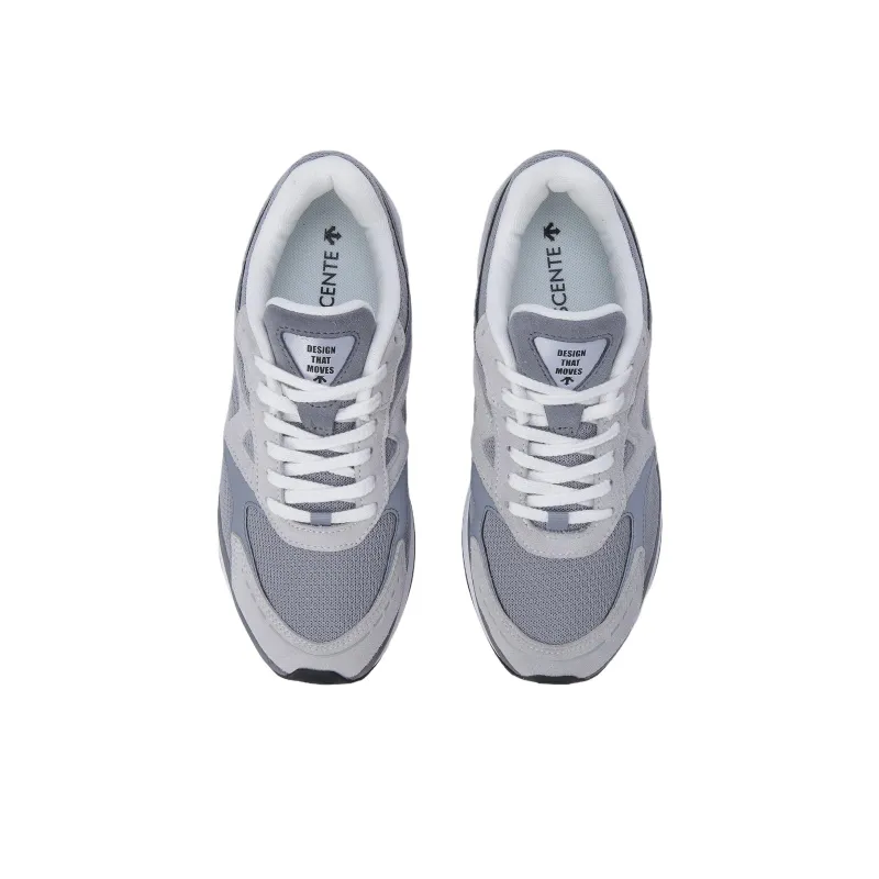 DESCENTE Cushrun Clash Anti Slip Wear Resistant Low Top Casual Shoes Unisex Gray-3