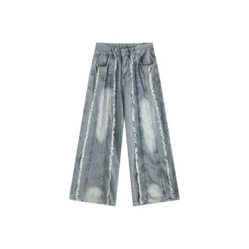 HKRXEC Jeans Men Light Blue