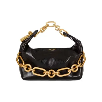BALMAIN Calfskin Handbag Mini Women's Black