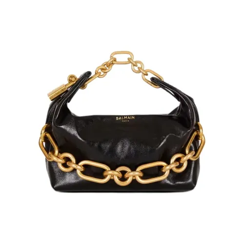 BALMAIN Calfskin Handbag Mini Women's Black
