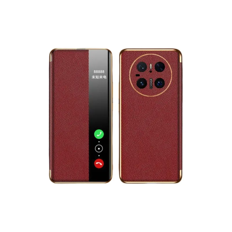 Record Star Leather Material Flap Fully Enclosed Cover Phone Cases Compatibility Huawei Mate 70 Pro Business Formal-7