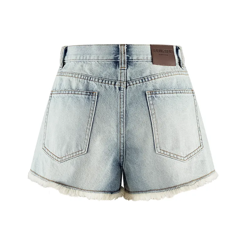 A21 Denim Shorts Women's Sky Blue-1