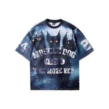 Muscle Dog T Shirt Men's Dark Gray