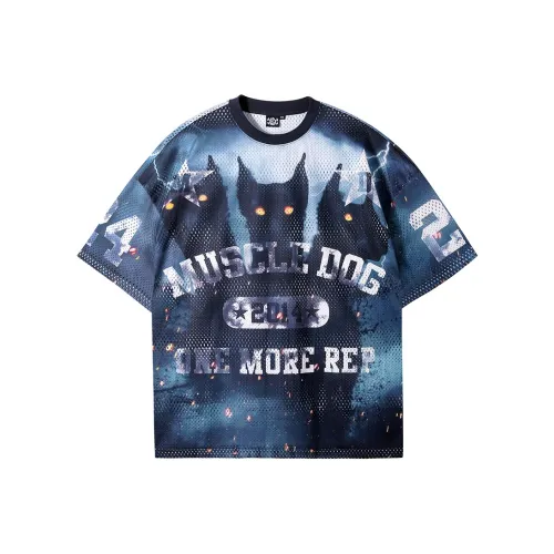 Muscle Dog T Shirt Men's Dark Gray