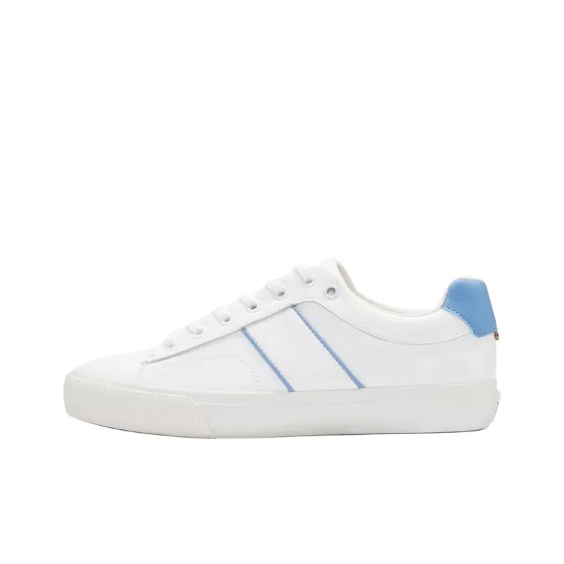 HUGO BOSS Aiden Low Top Skateboard Shoes Women's White Blue-0