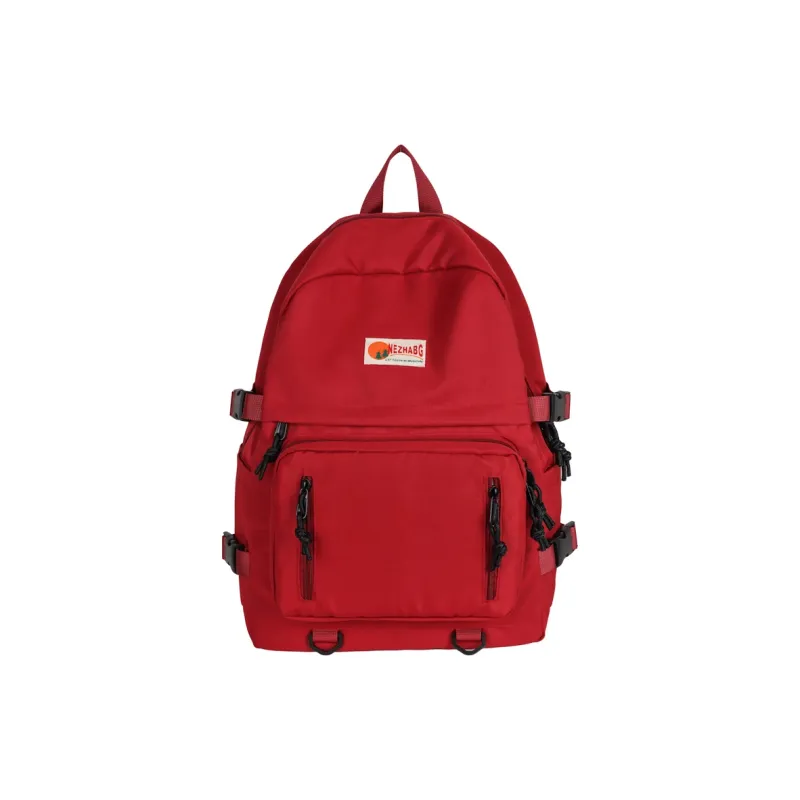 Kaka Tree Oxford Backpack Regular Unisex Black/Yellow/Red-6