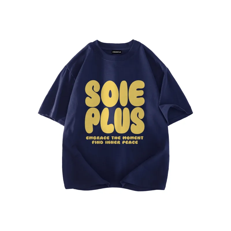 SOIE T Shirts Unisex Navy Blue-0