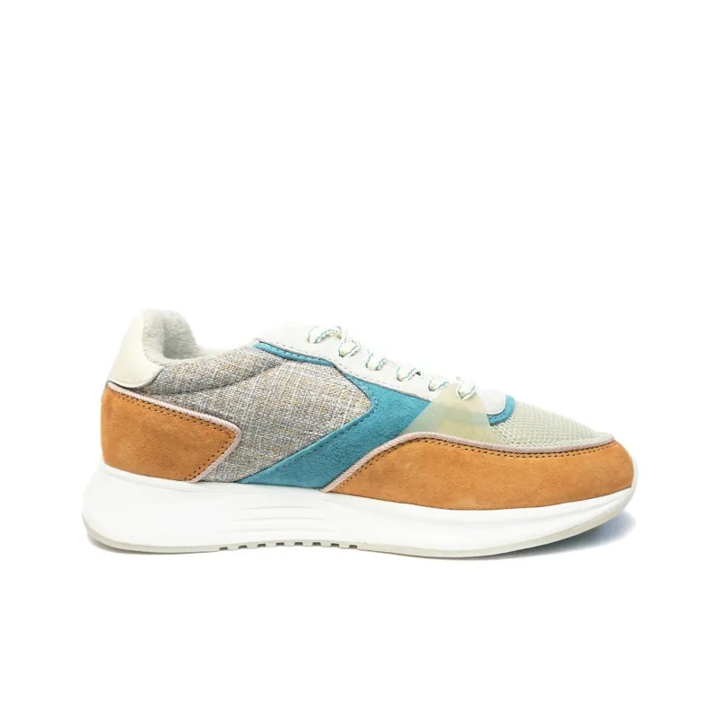 HOFF LOMBARD Anti Slip Wear Resistant Low Top Casual Shoes Women's Brown Blue-1