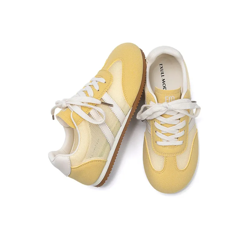 EXULL Q Cushioning, Breathable, Quick Dry Low Top Casual Shoes Women's Yellow-4