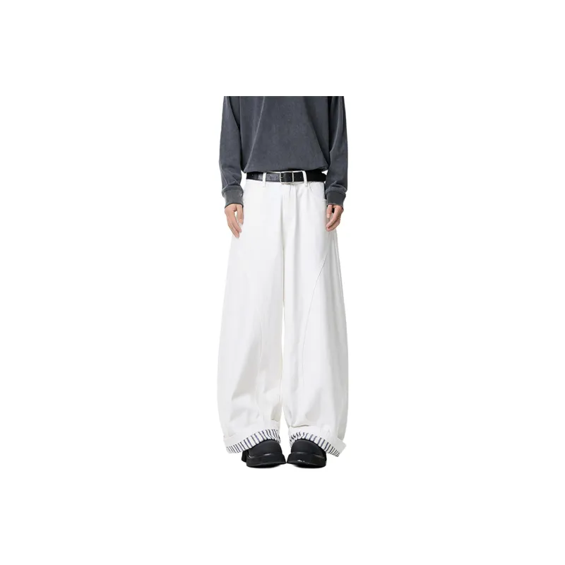 PISYPOX Casual Pants Unisex White-0
