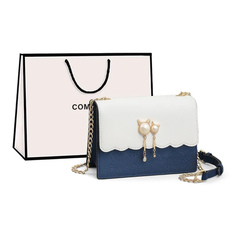 COMELY Synthetic Leather Shoulder Bag, Crossbody Bag Women's Royal Blue-0