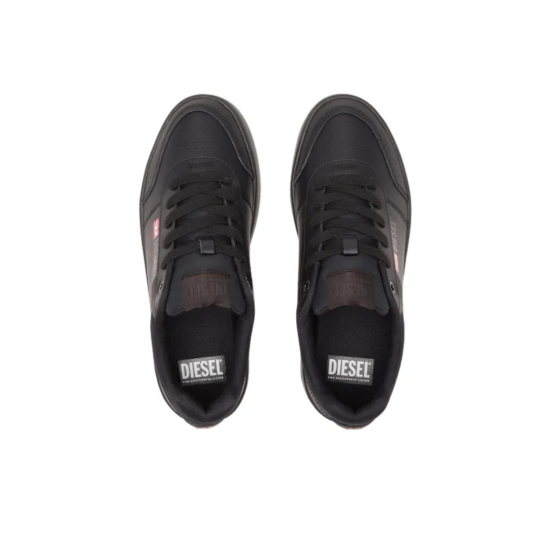DIESEL S Athene Low Top Skateboard Shoes 4.5cm Women's Black-4
