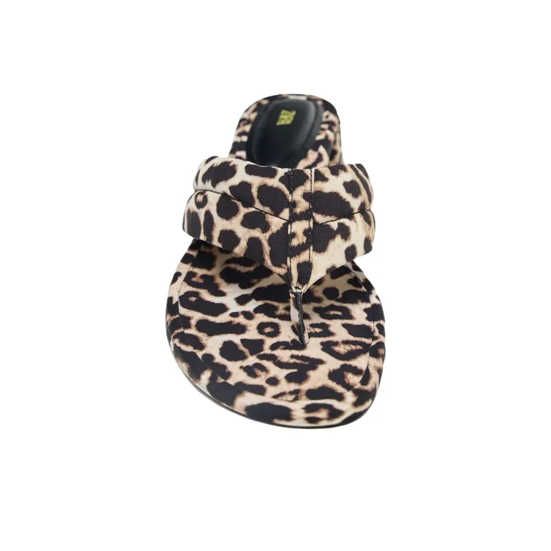 ZARA Slip Resistant Flip Flops Women's Leopard Print-3