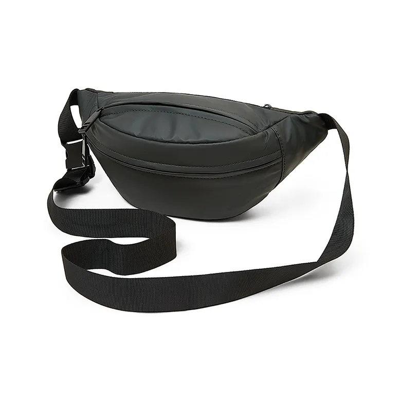 Old Man's Head Synthetic Leather Fanny Pack Regular Men's Black-18