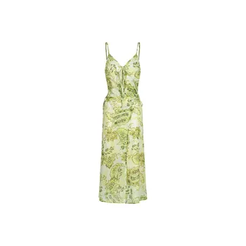 ERIRI Slip Dresses Women's Green