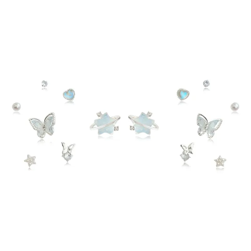 YOASOBI Alloy Stud Earrings Women's-0