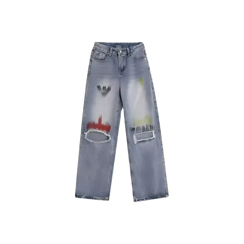 HKRXEC Jeans Men Light Blue-0