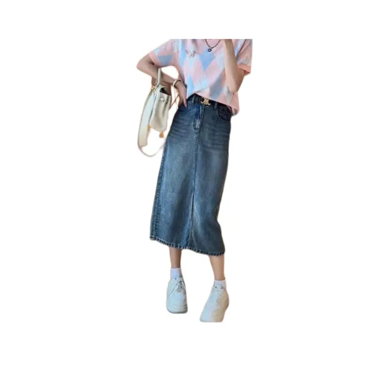 GOSO Denim Long Skirts Women's-10
