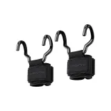 Pure Black[Upgraded Wide Metal Hooks, Abrasion-Resistant, Slip-Resistant, Hair Loss Prevention]