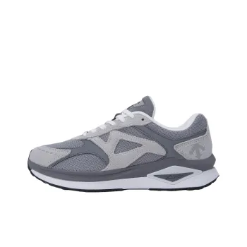 DESCENTE Anti Slip Wear Resistant Low Top Casual Shoes Unisex Gray