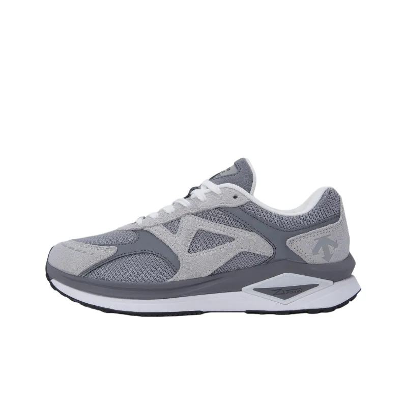 DESCENTE Cushrun Clash Anti Slip Wear Resistant Low Top Casual Shoes Unisex Gray-0
