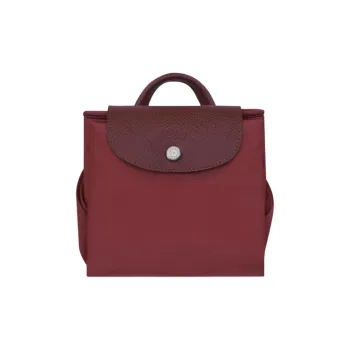 LONGCHAMP Polyamide Backpack Medium Size Unisex Garnet Red
