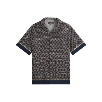 KITH Monogram Crest Reade Shirt Men's Nighttime
