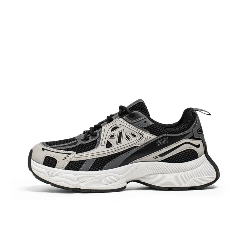 JANECO Slip Resistant, Abrasion Resistant, Breathable Low Top Chunky Sneakers Men's-6