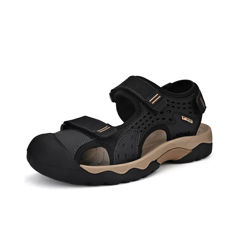 AIPSEN River Trekking Shoes Men's Black-1