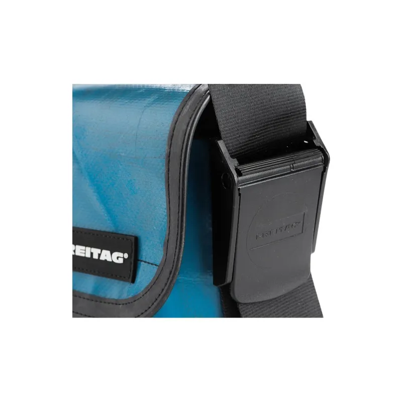 FREITAG Polyester Messenger Bag, Crossbody Bag, Shoulder Bag Unisex Blue Green-6