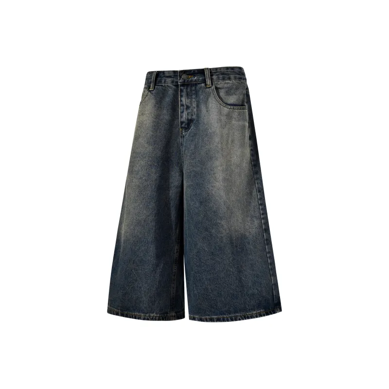 BEETLE TOWN Denim Shorts Unisex-14