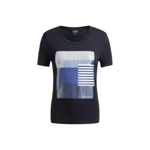 ARMANI JEANS T Shirts Women's Black