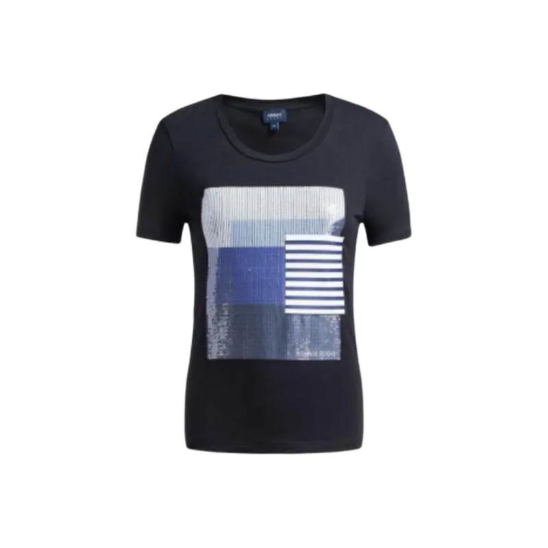 ARMANI JEANS T Shirts Women's Black-0