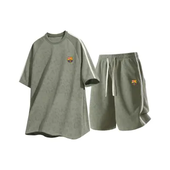 FCB ARCELONA Casual Sportswear Unisex Two Piece Set