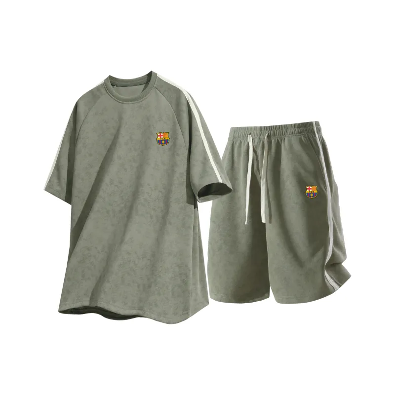 FCB ARCELONA Casual Sportswear Unisex Two Piece Set-1