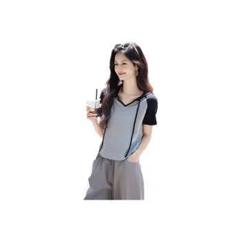 Still quiet T Shirts Women's Gray+Black