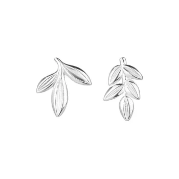 CENTURY&KINDLE 999 Fine Silver Stud Earrings Women's